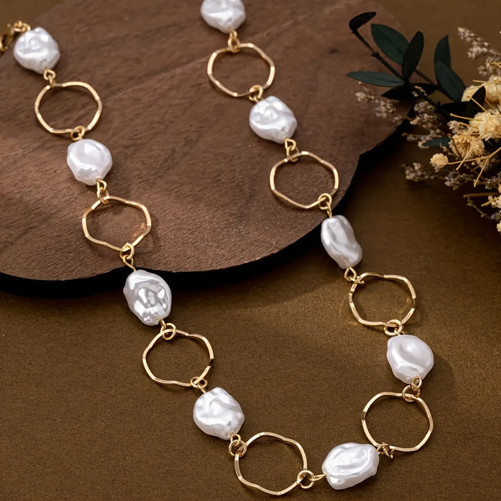 Vintage Barokparel Schakelketting