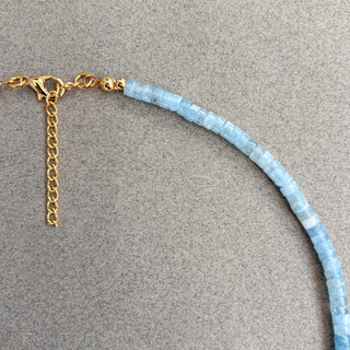 Aquamarijn Parelketting