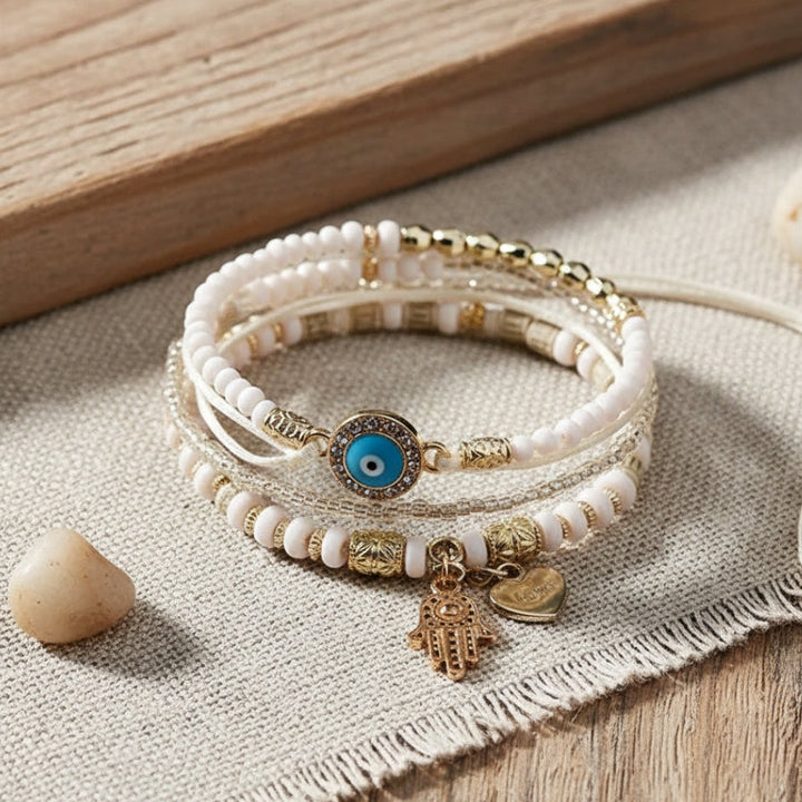 Gouden Hamsa Armbandenset