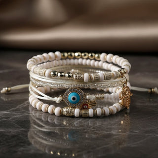 Gouden Hamsa Armbandenset