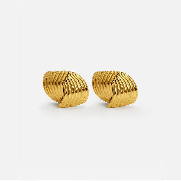 Moderne Gold-Drehohrstecker