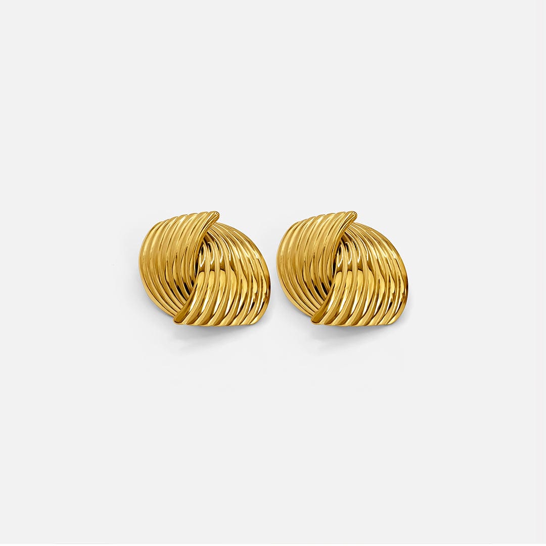 Moderne Gold-Drehohrstecker