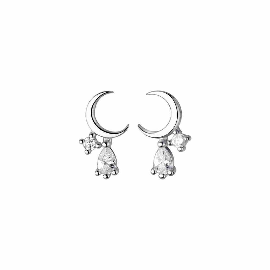 Crescent Moon Tropfen-Ohrringe