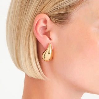 Moderne Gold-Tropfenohrringe