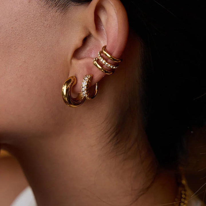 Orielle Staple Gold Ohrringe Set