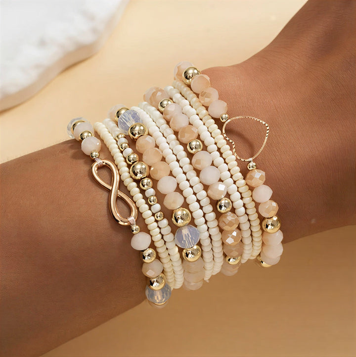 Parel Stapelarmbanden Set van 10