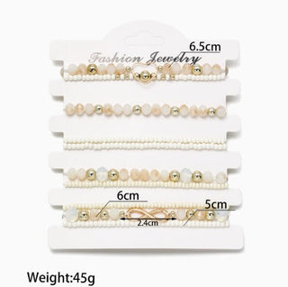 Parel Stapelarmbanden Set van 10
