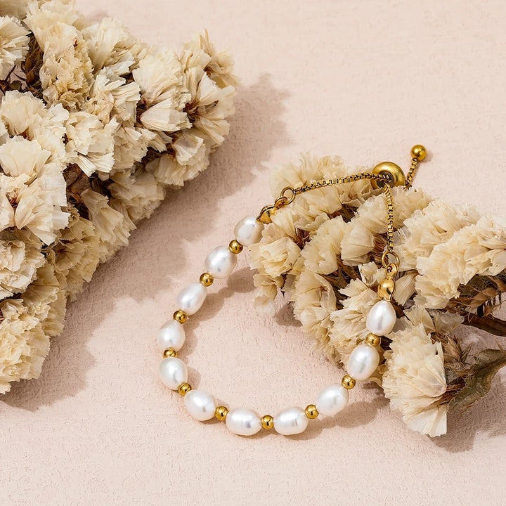 Parel &amp; Goud Armband