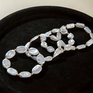 Parel Statement Armbanden Set van 4
