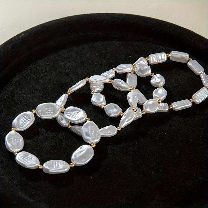 Parel Statement Armbanden Set van 4