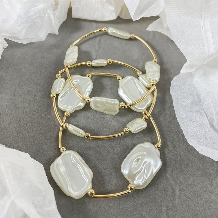 Barok Parel Armbanden Set van 3