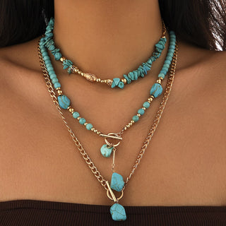 Turkoois Statement Ketting