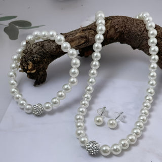 Parel Kristal Sieradenset