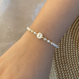 Parel Initiaal Armband