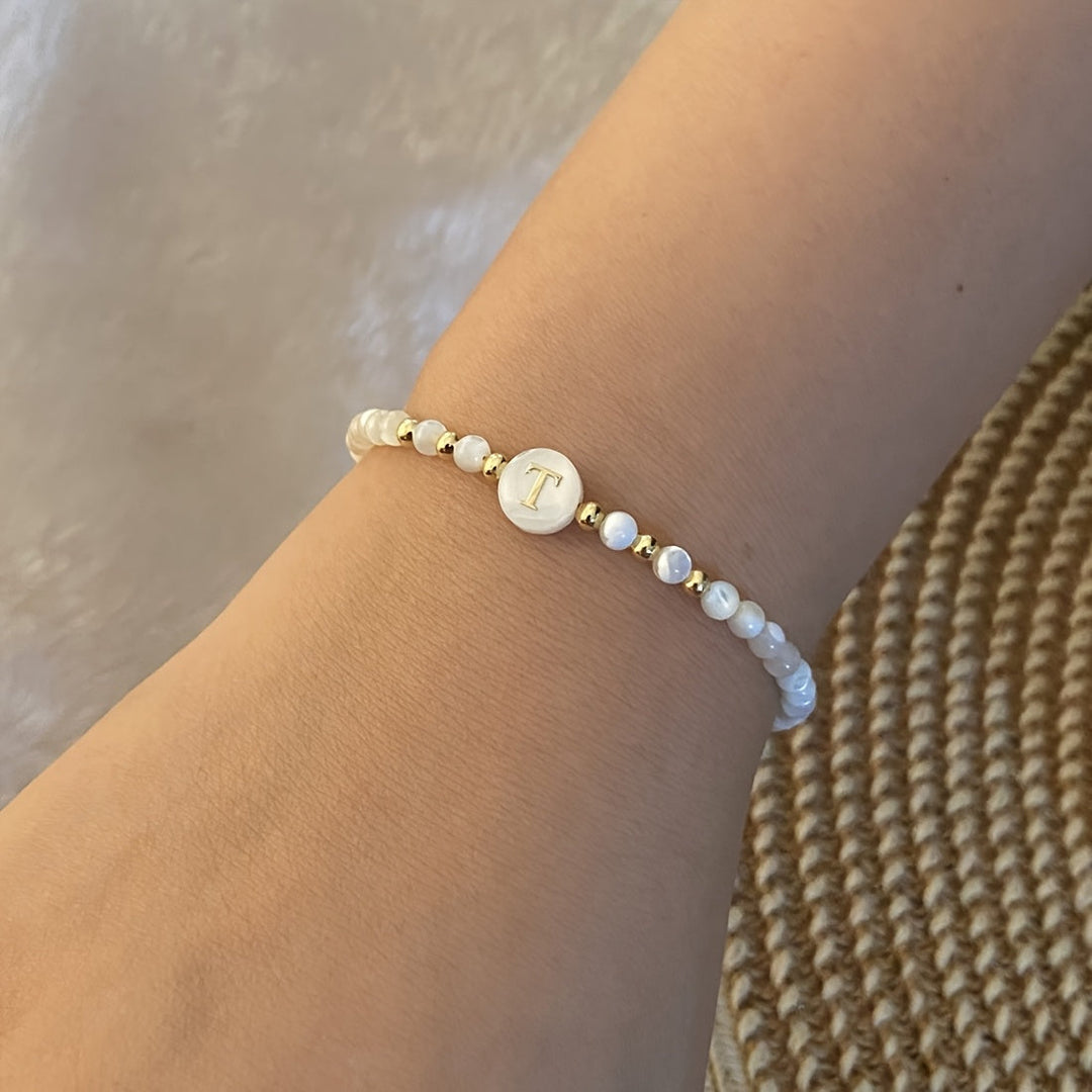 Parel Initiaal Armband