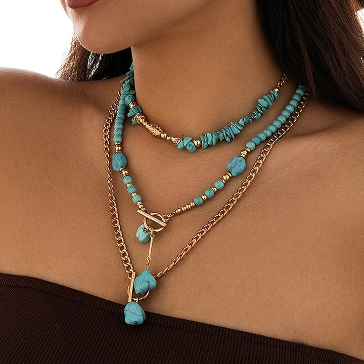 Turkoois Statement Ketting