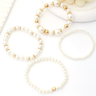 Parel Stapelarmbanden Set van 8