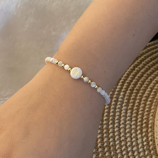 Parel Initiaal Armband