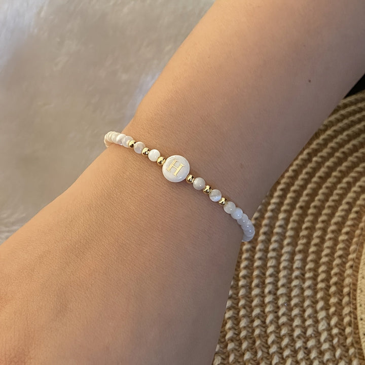 Parel Initiaal Armband