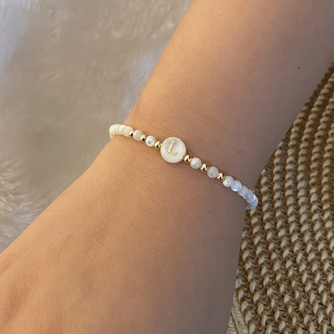 Parel Initiaal Armband