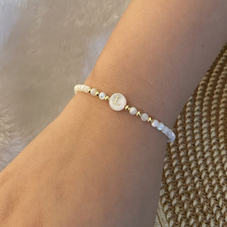 Parel Initiaal Armband