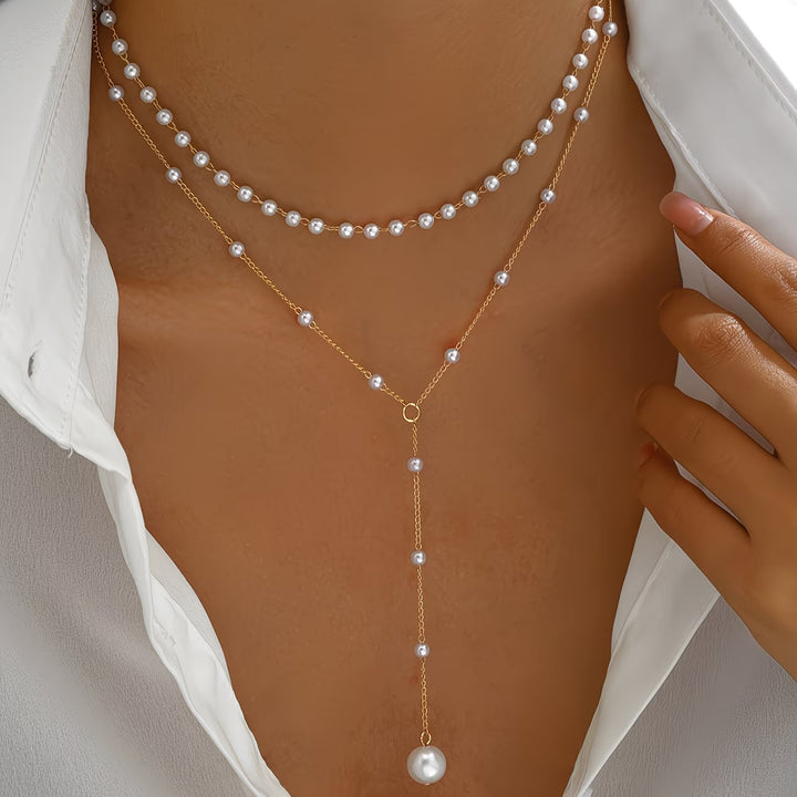 Oplopende Parelstreng Ketting