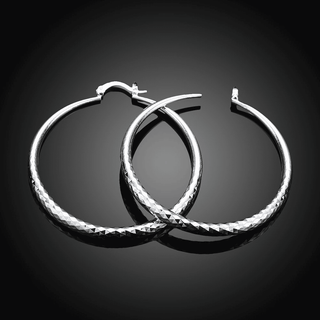 Sterlingsilber Creolen Kreis