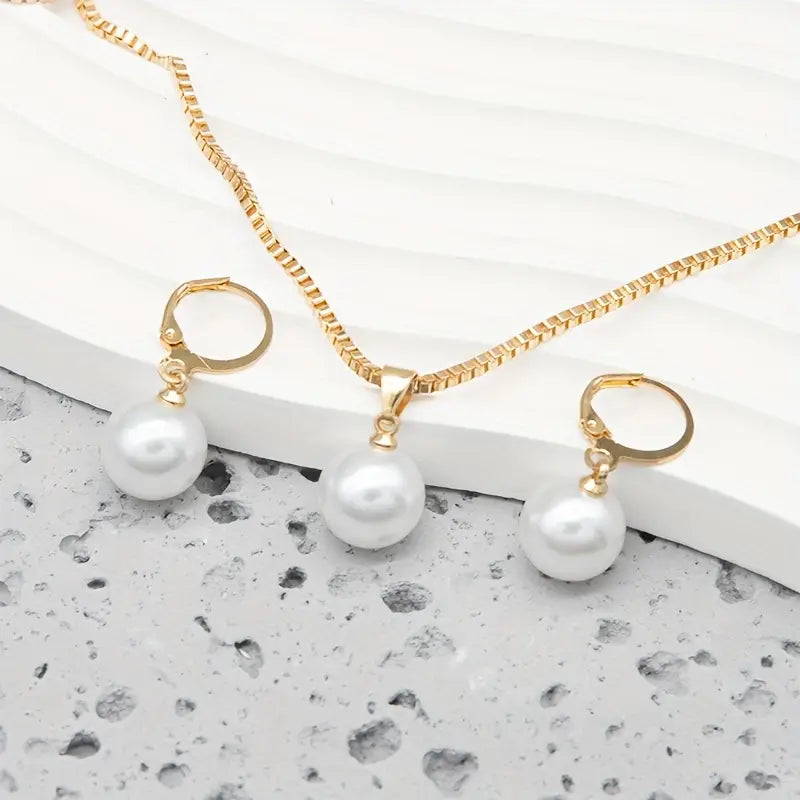 Sierlijke Parelketting Set