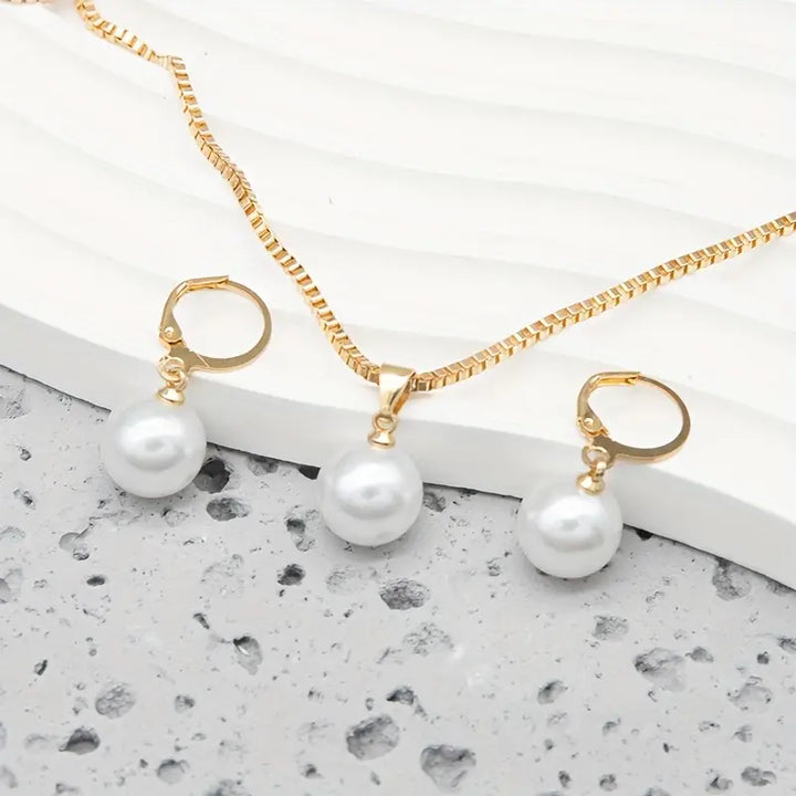 Sierlijke Parelketting Set