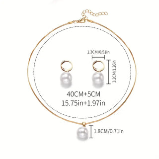 Sierlijke Parelketting Set