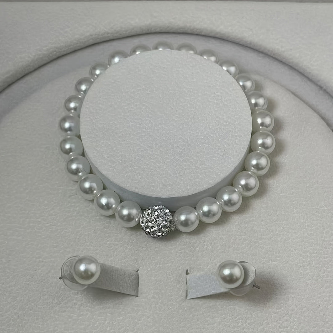 Parel Kristal Sieradenset