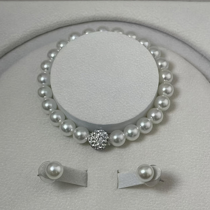 Parel Kristal Sieradenset