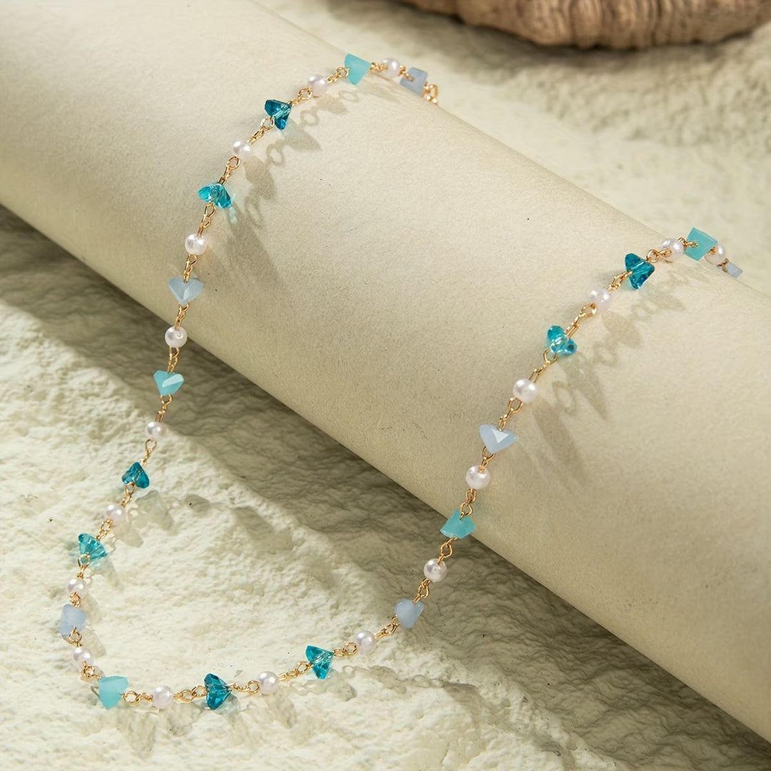 Subtiele Parel Turkoois Kralenarmband