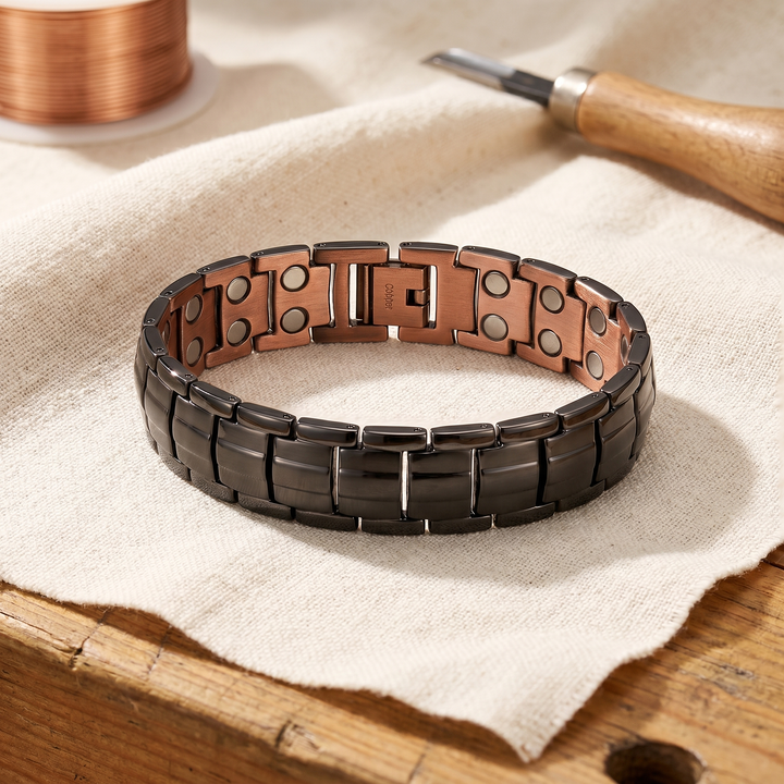 Ockerfarbenes Kupferarmband