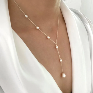 Cascade Parel Lariat Ketting