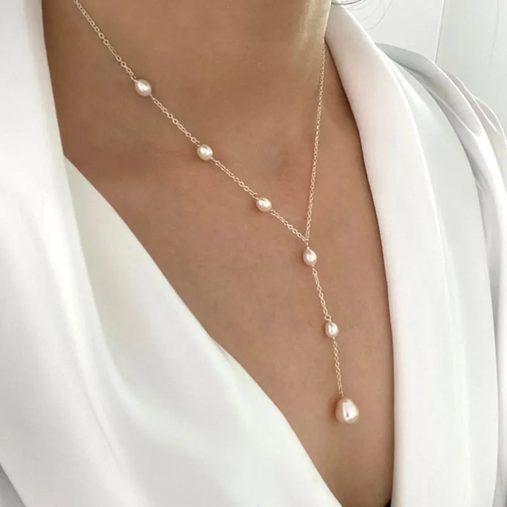 Cascade Parel Lariat Ketting
