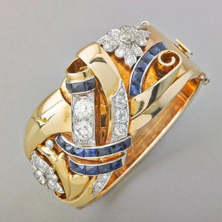 Ring Blauer Zirkonia Gold