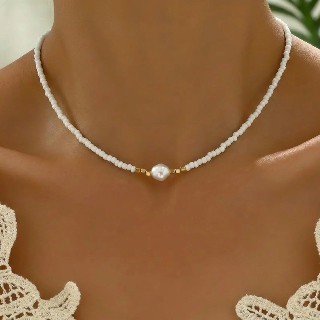 Turkoois Parelketting