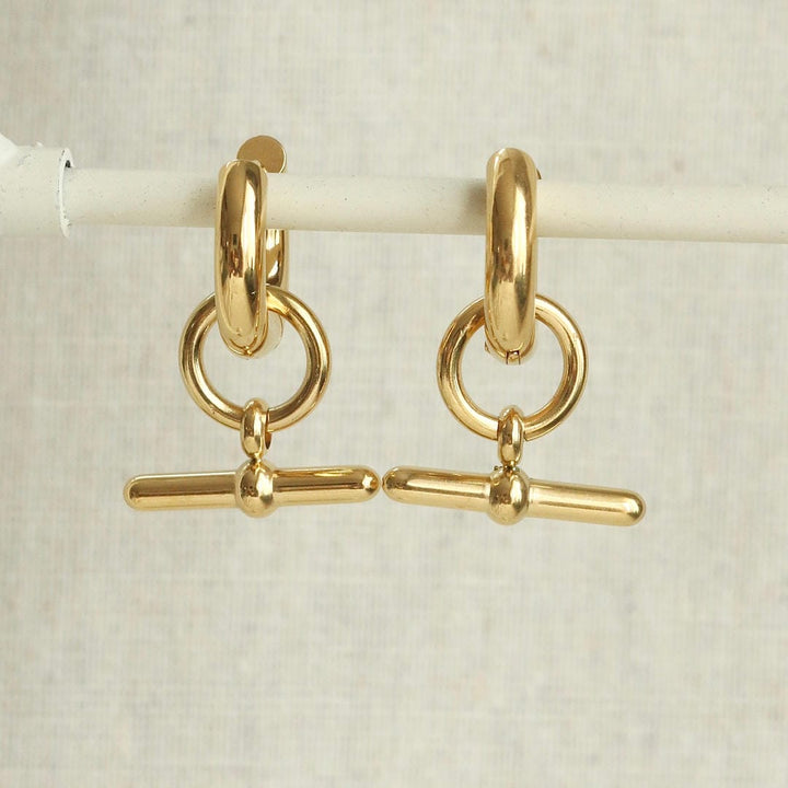 Alltags-Goldbarren-Creolen