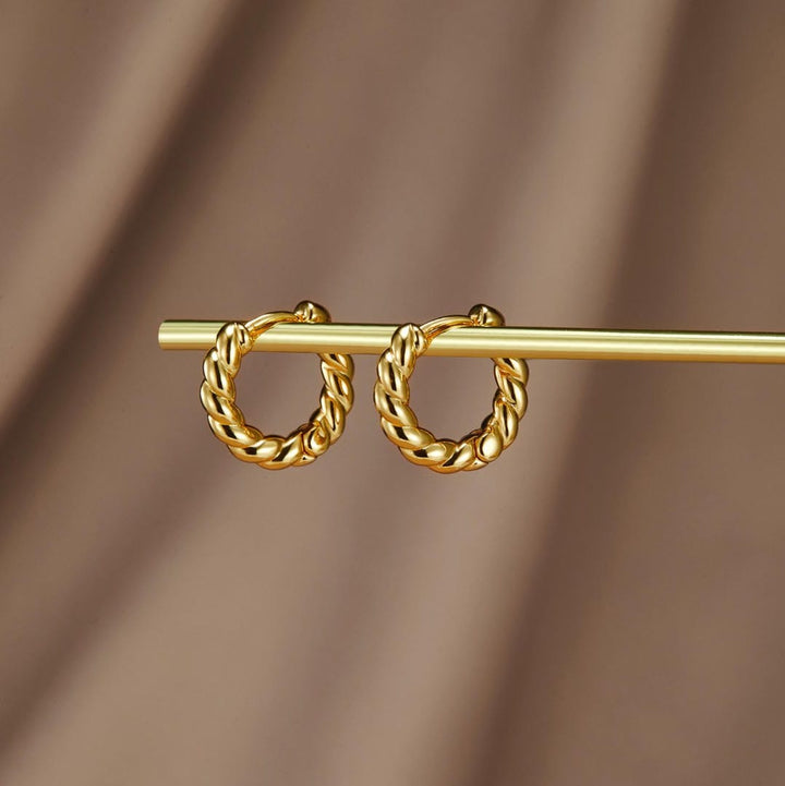 Gold Twist Ohrringe