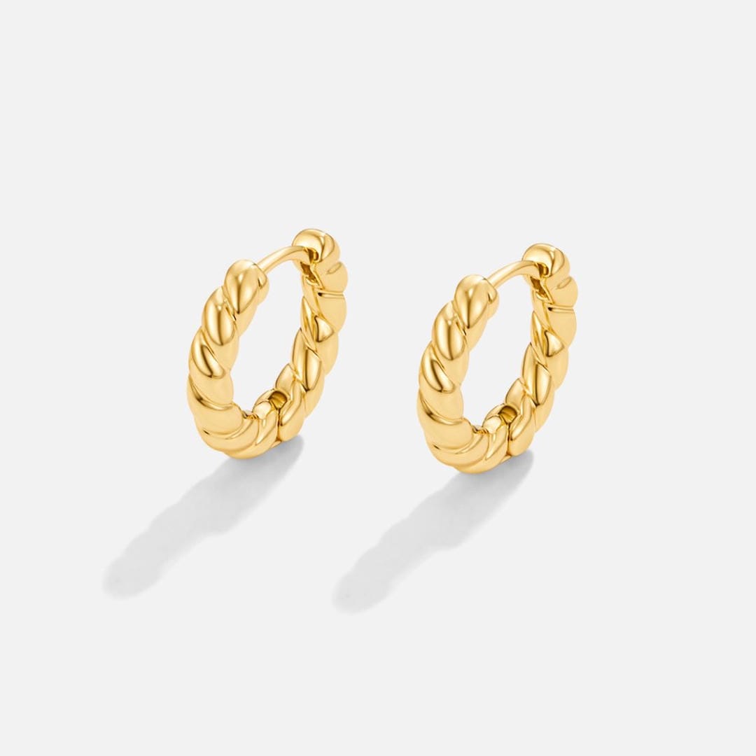 Gold Twist Ohrringe