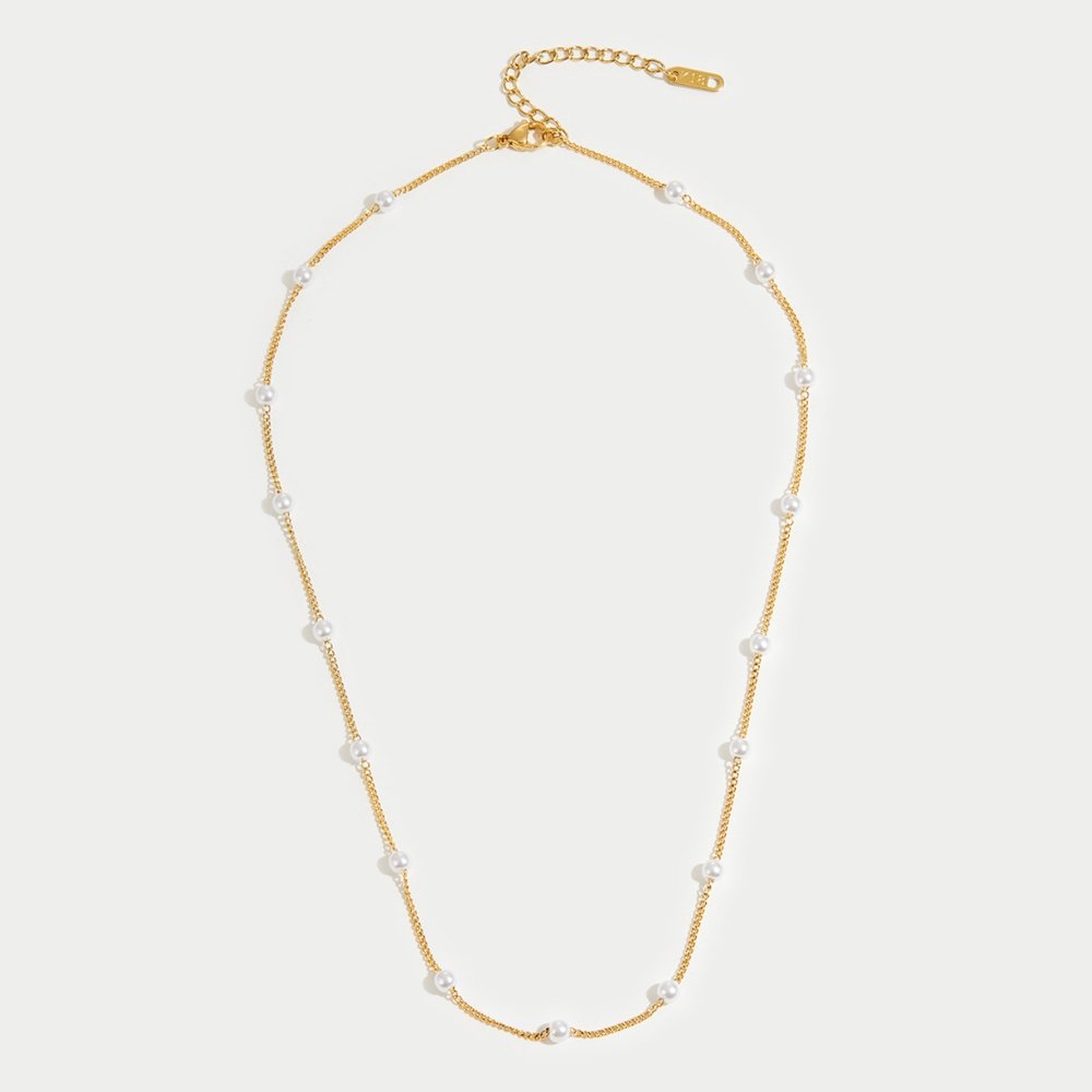 Tijdloze Gouden Parelketting