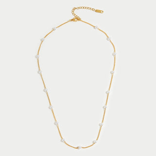Tijdloze Gouden Parelketting