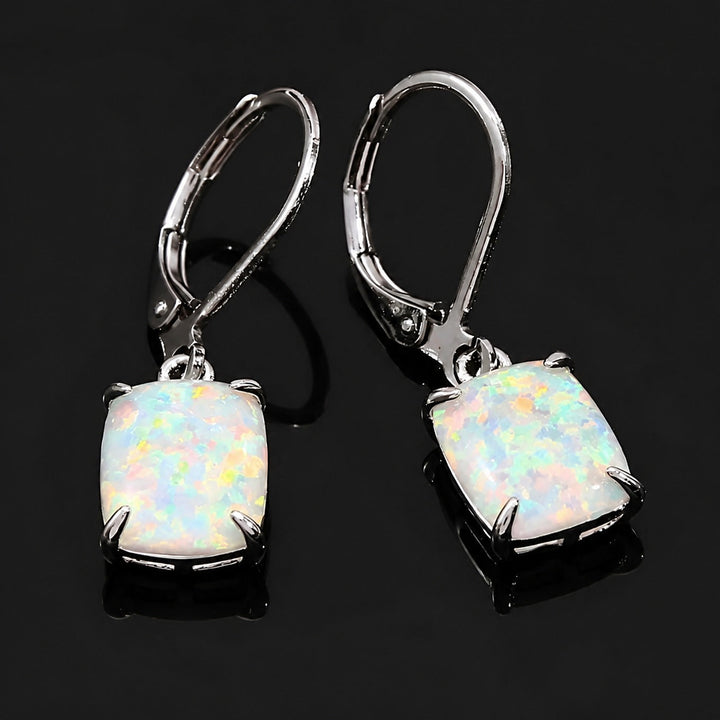 Prestige Opal Quadrat-Ohrringe