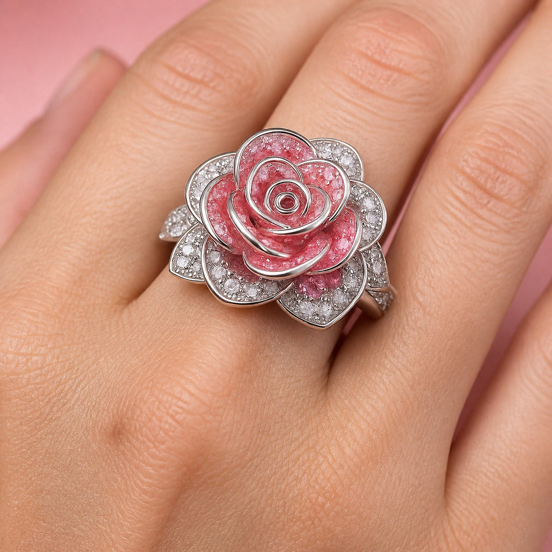 Ring Rosenblüte Silber