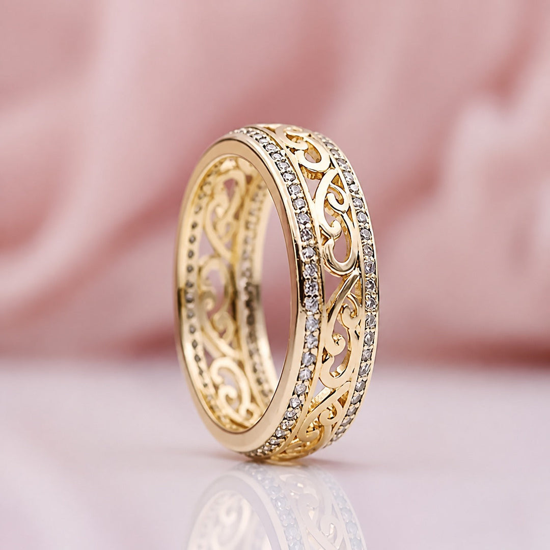 Ring Schlichter Glanz Gold