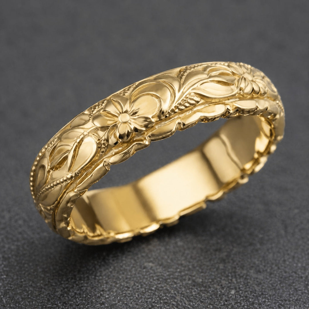 Ring Unendlichkeitskette Gold