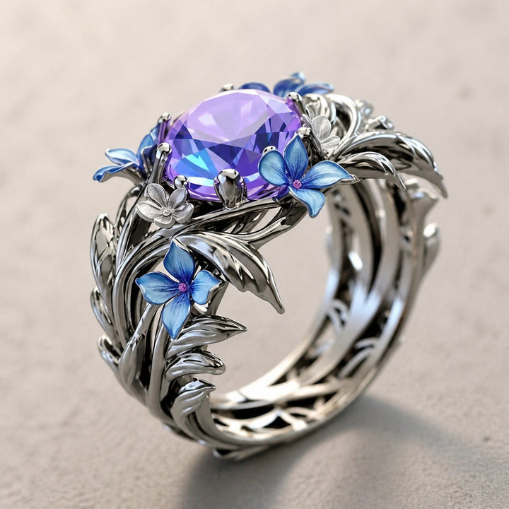 Ring Lavendelblüte Erbstück