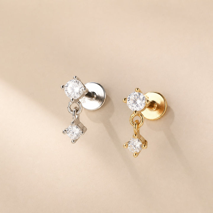 Minimale Piercing-Steckerohrringe